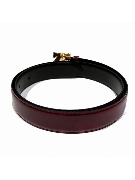 Cartier Double C Logo Belt Leather